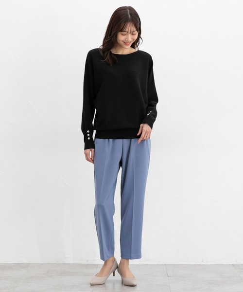 Honeys(ハニーズ)の「【抗菌防臭】テーパードパンツ(その他パンツ・レディース・ネイビー/グレイッシュブルー/グレイッシュベージュ/ブラック/ミント/ブラウン/ライトグリーン・L/LL/M/S/3L)」の13枚目の写真