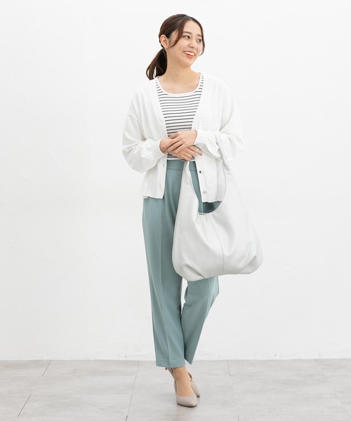 Honeys(ハニーズ)の「【抗菌防臭】テーパードパンツ(その他パンツ・レディース・ネイビー/グレイッシュブルー/グレイッシュベージュ/ブラック/ミント/ブラウン/ライトグリーン・L/LL/M/S/3L)」の15枚目の写真