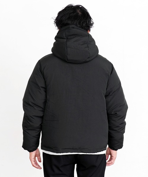 セール】フード脱着 撥水 中綿パデッドジャケット（ダウンジャケット