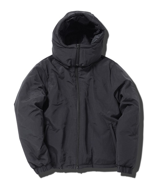 jiggys shop（ジギーズショップ）の「フード脱着 撥水 中綿パデッドジャケット（ダウンジャケット/コート・メンズ・チャコールグレー/ブラック/ネイビー・MEDIUM/LARGE/X-LARGE）」の4枚目の写真