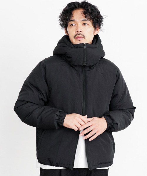 jiggys shop（ジギーズショップ）の「フード脱着 撥水 中綿パデッドジャケット（ダウンジャケット/コート・メンズ・チャコールグレー/ブラック/ネイビー・MEDIUM/LARGE/X-LARGE）」の8枚目の写真