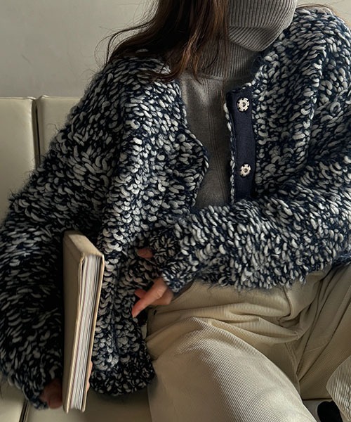 WILLFULLY（ウィルフリー）の「mix roving undulate knit CD  