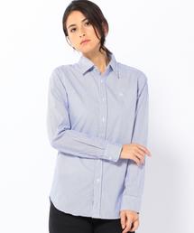 coen | ブロードストライプスリムワイヤーシャツ(シャツ/ブラウス)