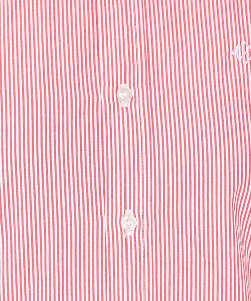 coen（コーエン）の「ブロードストライプスリムワイヤーシャツ◆（シャツ/ブラウス・レディース・コバルトブルー/レッド・MEDIUM/LARGE/SMALL）」の11枚目の写真