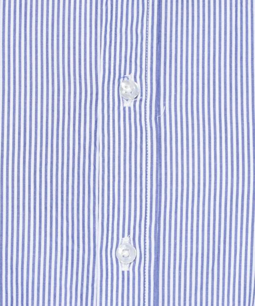 coen（コーエン）の「ブロードストライプスリムワイヤーシャツ◆（シャツ/ブラウス・レディース・コバルトブルー/レッド・MEDIUM/LARGE/SMALL）」の13枚目の写真