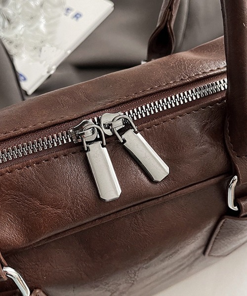 Miniministore(ミニミニストア)の「ロングハンドルボストンバッグトートバッグ(トートバッグ・レディース・ブラック/キャメル/ダークブラウン・FREE)」の19枚目の写真