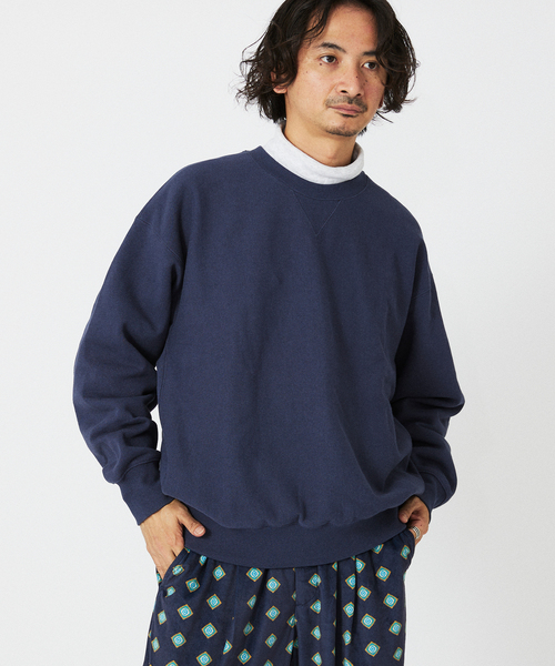 JOURNAL STANDARD relume(ジャーナルスタンダード レリューム)の「ヘビーウエイト ブラッシュ クルーネック スウェット(スウェット・メンズ・ブラック系その他/ネイビー/ライトグレー/レッド・MEDIUM/LARGE)」の3枚目の写真
