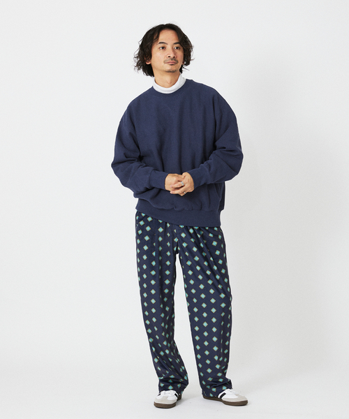 JOURNAL STANDARD relume(ジャーナルスタンダード レリューム)の「ヘビーウエイト ブラッシュ クルーネック スウェット(スウェット・メンズ・ブラック系その他/ネイビー/ライトグレー/レッド・MEDIUM/LARGE)」の8枚目の写真
