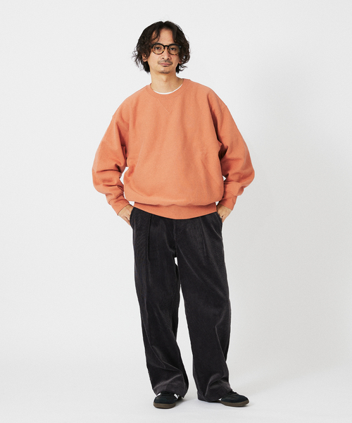 JOURNAL STANDARD relume(ジャーナルスタンダード レリューム)の「ヘビーウエイト ブラッシュ クルーネック スウェット(スウェット・メンズ・ブラック系その他/ネイビー/ライトグレー/レッド・MEDIUM/LARGE)」の9枚目の写真