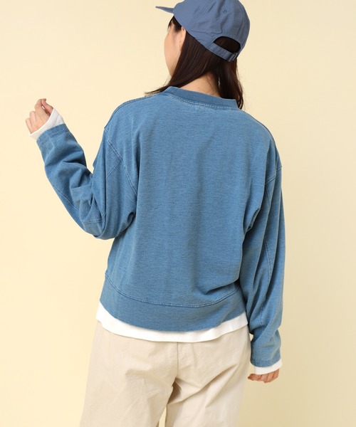 M2396 インディゴ天竺ロンＴ（Tシャツ/カットソー）｜RNA-N（アールエヌエーエヌ）