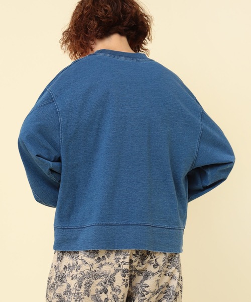 M2396 インディゴ天竺ロンＴ（Tシャツ/カットソー）｜RNA-N（アールエヌエーエヌ）