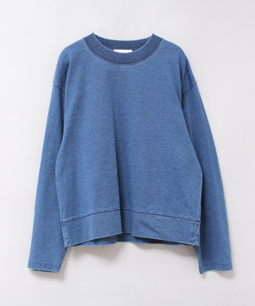M2396 インディゴ天竺ロンＴ（Tシャツ/カットソー）｜RNA-N（アールエヌエーエヌ）
