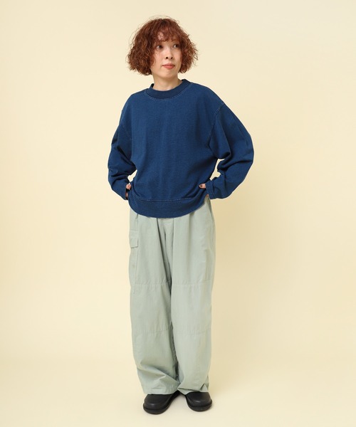 M2396 インディゴ天竺ロンＴ（Tシャツ/カットソー）｜RNA-N（アールエヌエーエヌ）