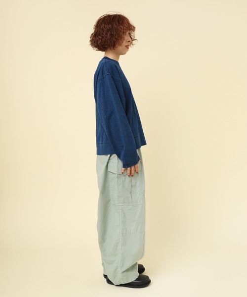 M2396 インディゴ天竺ロンＴ（Tシャツ/カットソー）｜RNA-N（アールエヌエーエヌ）