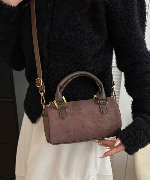 VELETTO スエード ミニボストン 2WAY モカ 新品タグ付 VELETTO/2WAY ミニ ボストンバッグ【限定展開】｜Daytona Park(FREAK'S