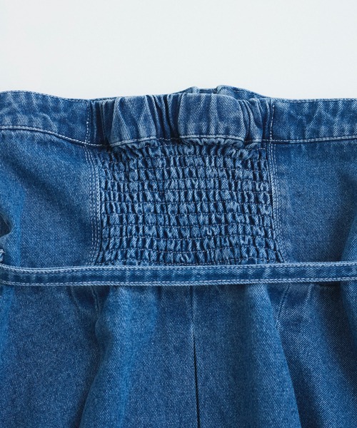 VIS（ビス）の「デニムフレアベアトップ/洗える・セットアップ対応（キャミソール・レディース・ブルー/サックスブルー・FREE）」の9枚目の写真