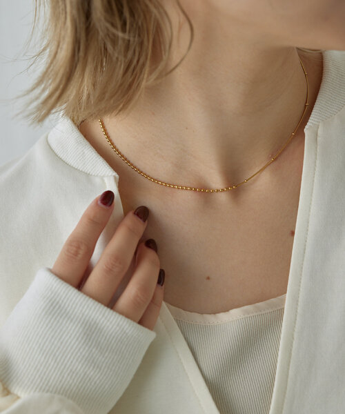 2タイプチェーンネックレス（ネックレス）｜ear PAPILLONNER（イアパピヨネ） 7,480円