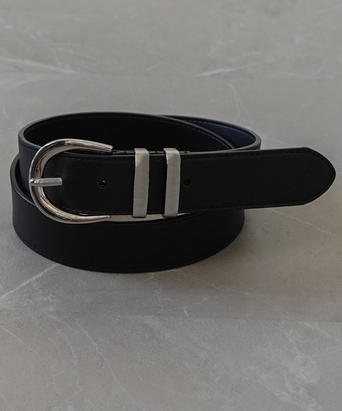 ELLUV/エルヴ】モードメタルベーシックバックルベルト（ベルト