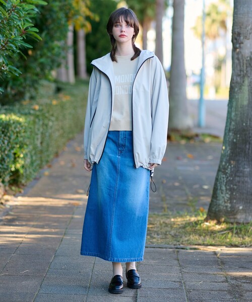 DRESSTERIOR（ドレステリア）の「【洗える】撥水ストレッチアノラックパーカ（ブルゾン・レディース・ブラック/ライトグレー・36/38）」の13枚目の写真