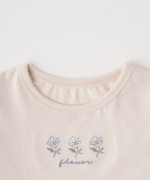 PUPPAPUPO(プッパプーポ)の「肩フリル 長袖 Tシャツ(Tシャツ/カットソー・キッズ・ベージュ/ホワイト系その他/ホワイト系その他2/アイボリー/ピンク系その他/ベビーピンク/オートミール/ホワイト系その他5/ホワイト系その他4/ホワイト系その他3・130/120/110/100/90/80)」の15枚目の写真