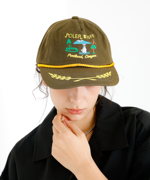 POLeR(ポーラー)の「【POLeR/ポーラー】TOURIST CAP/ツーリストキャップ/スーベニア/ユニセックス(キャップ・メンズ・ネイビー/カーキ/ブラック・フリー)」の7枚目の写真
