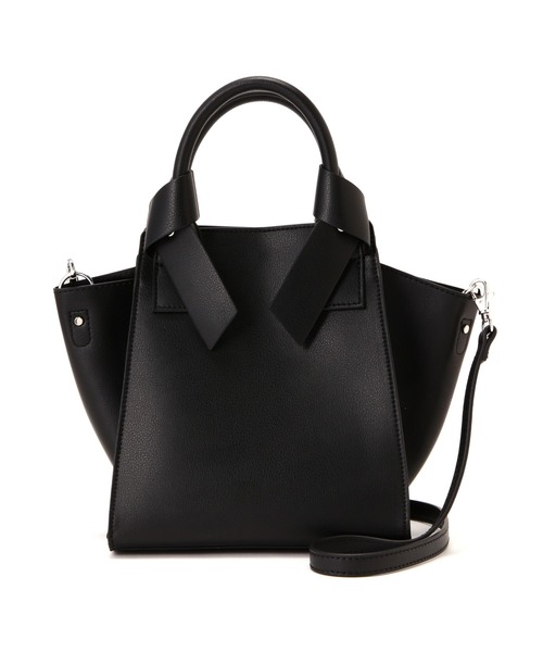 NATURAL BEAUTY BASIC（ナチュラルビューティーベーシック）の「◇リボンハンドルトートバッグ（トートバッグ・レディース・ブラック/ベージュ/ホワイト系その他/グレー系その他・ﾌﾘ-）」の5枚目の写真