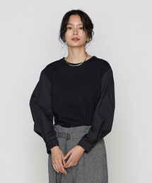 Gabardine K.T | ポンチ 袖パフカットソー(Tシャツ/カットソー)