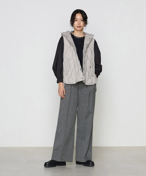 Gabardine K.T（ギャバジンケーティー）の「ポンチ 袖パフカットソー（Tシャツ/カットソー・レディース・ブラック・9号/11号）」の6枚目の写真