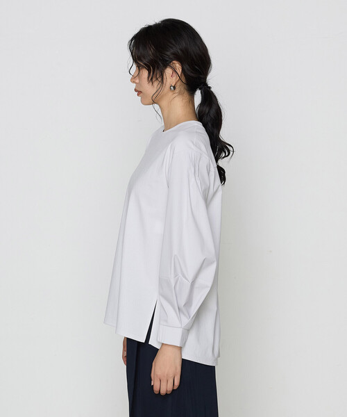 Gabardine K.T（ギャバジンケーティー）の「ポンチ 袖パフカットソー（Tシャツ/カットソー・レディース・ブラック・9号/11号）」の15枚目の写真