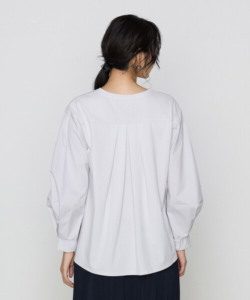 Gabardine K.T（ギャバジンケーティー）の「ポンチ 袖パフカットソー（Tシャツ/カットソー・レディース・ブラック・9号/11号）」の16枚目の写真