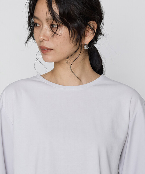 Gabardine K.T（ギャバジンケーティー）の「ポンチ 袖パフカットソー（Tシャツ/カットソー・レディース・ブラック・9号/11号）」の17枚目の写真
