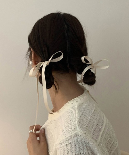 SHEPP(シープ)の「【お気に入り登録13000人突破】【2個セット】リボンヘアクリップ1(ヘアピン・レディース・ホワイト/ブラック/ピンク/ブルー/その他1/その他2・F)」の12枚目の写真