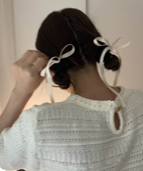 SHEPP(シープ)の「【お気に入り登録13000人突破】【2個セット】リボンヘアクリップ1(ヘアピン・レディース・ホワイト/ブラック/ピンク/ブルー/その他1/その他2・F)」の10枚目の写真