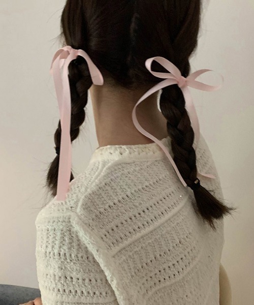 SHEPP(シープ)の「【お気に入り登録13000人突破】【2個セット】リボンヘアクリップ1(ヘアピン・レディース・ホワイト/ブラック/ピンク/ブルー/その他1/その他2・F)」の15枚目の写真