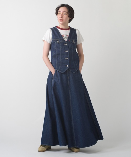 Levi's（リーバイス）の「Levi's/リーバイス ルーズ ベスト ダークインディゴ（ベスト・レディース・ダークインディゴブルー・XS/S/M）」の6枚目の写真