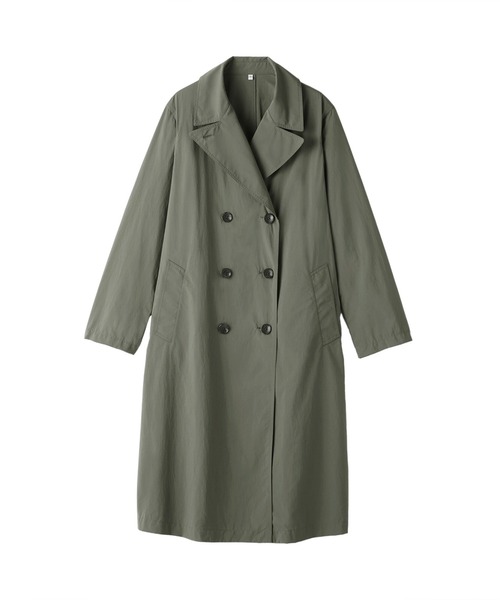無印良品（ムジルシリョウヒン）の「婦人　撥水　トレンチコート（トレンチコート・レディース・ブラウン系/ダークネイビー/スモーキーグリーン系・XL/L/M/S）」の14枚目の写真