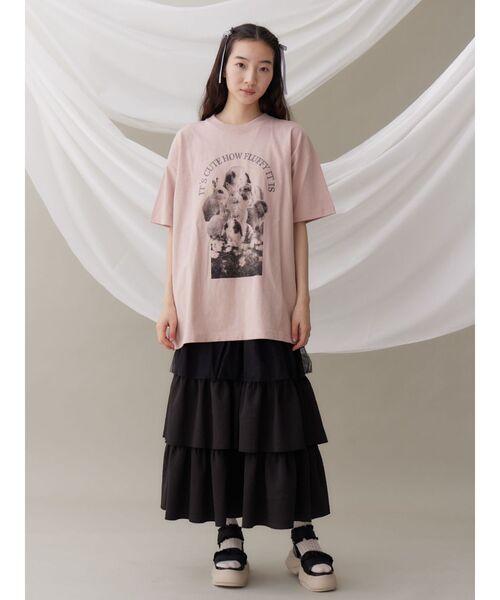 merry jenny（メリージェニー）の「fluffy rabbit tee / フラッフィーtee（Tシャツ/カットソー・レディース・オフホワイト/ベージュ/ピンク・FREE）」の11枚目の写真