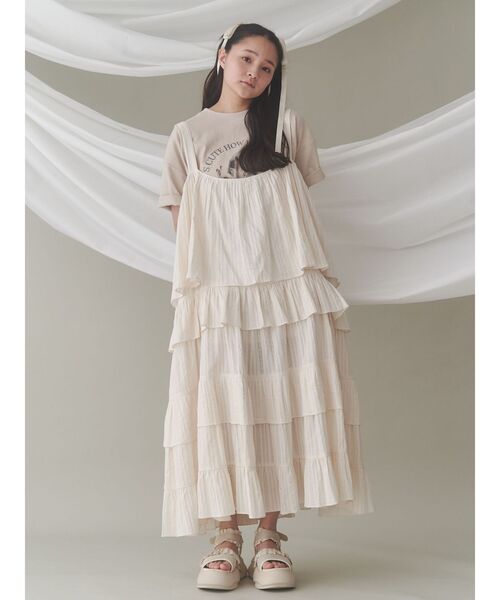 merry jenny（メリージェニー）の「fluffy rabbit tee / フラッフィーtee（Tシャツ/カットソー・レディース・オフホワイト/ベージュ/ピンク・FREE）」の18枚目の写真