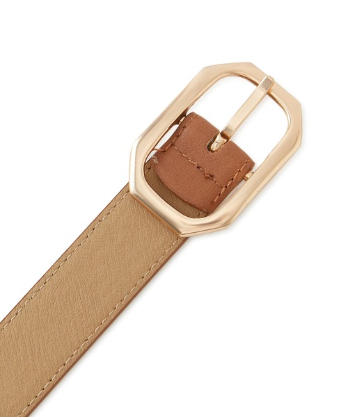 ROPE' PICNIC（ロペピクニック）の「28mmスクエアバックルステッチベルト（ベルト・レディース・ブラック/ブラウン/ベージュ系その他・FREE）」の7枚目の写真