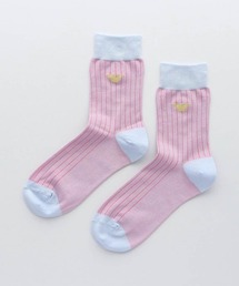 EMPORIO ARMANI レディース ワンポイント クルーソックス 03440104