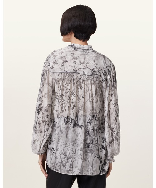 ALLSAINTS(オールセインツ)の「EDDIE PRINTED RELAXED FIT SHIRT | EDDIE プリント リラックス フィット シャツ(シャツ/ブラウス・レディース・ホワイト系その他・8/4/6)」の7枚目の写真