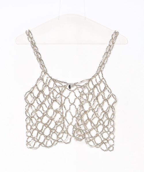 ROSE BUD（ローズバッド）の「METAL BEADS BUSTIER（その他トップス・レディース・シルバー・ONE SIZE）」の5枚目の写真
