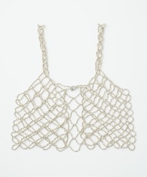 METAL BEADS BUSTIER
