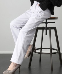 フェイクウールタックストレートパンツ