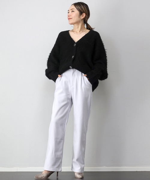 Aletta vita(アレッタビータ)の「フェイクウールタックストレートパンツ(その他パンツ・レディース・ブラック/ライラック/アイボリー・M/L)」の22枚目の写真