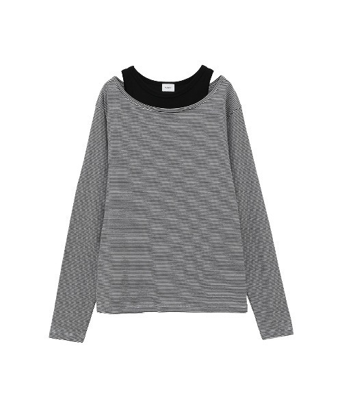 セール】LAYER BORODER CUT TOPS（Tシャツ/カットソー）｜MANOF