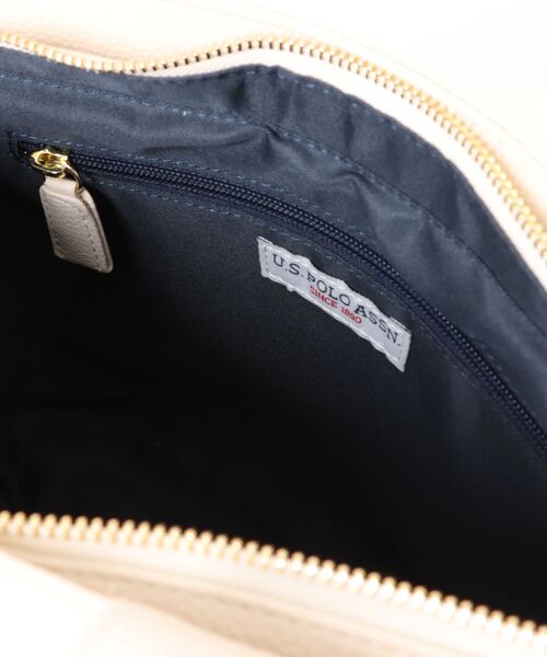 U.S. POLO ASSN.（ユーエスポロアッスン）の「【U.S. POLO ASSN.】 ユーエスポロアッスン　バカンス　トートバッグ　USPA-2702（トートバッグ・レディース・ブラウン/ホワイト/ブラック・FREE）」の6枚目の写真