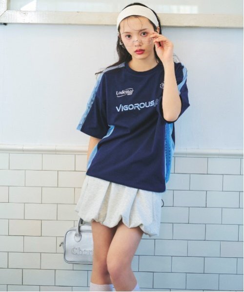 LOVETOXIC（ラブトキシック）の「ダンボールバルーンスカート（スカート・キッズ・ブラック/イエロー/ホワイト系その他/サックスブルー・M:150cm/S:140cm/L:160cm）」の5枚目の写真