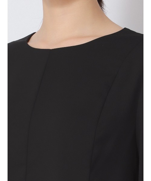 SUIT SQUARE(スーツスクエア)の「シフォンブラウス ウォッシャブル ジョーゼット 無地(シャツ/ブラウス・レディース・アイボリー/ブラック・38(9号))」の16枚目の写真