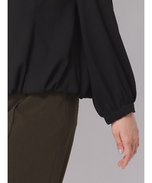 SUIT SQUARE(スーツスクエア)の「シフォンブラウス ウォッシャブル ジョーゼット 無地(シャツ/ブラウス・レディース・アイボリー/ブラック・38(9号))」の17枚目の写真